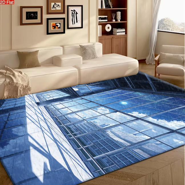 Office High Tech - High-Tech Building View Carpet Flooring Unique