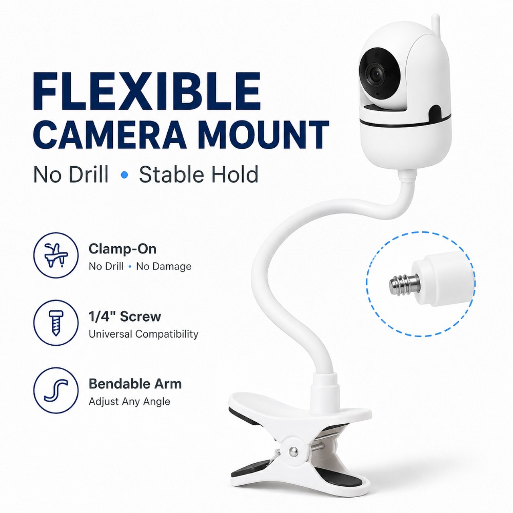 Portable Flexible Camera Clamp - огляд і ціна Webcam Stand Clip