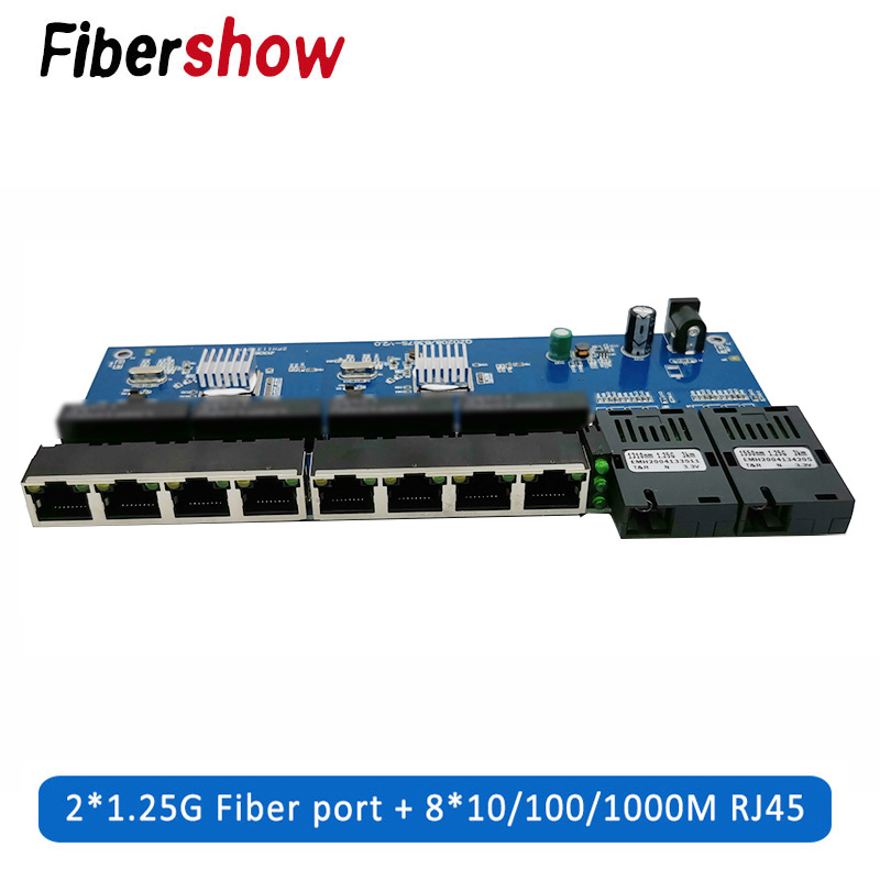 Gigabit Ethernet switch Fiber  - огляд і ціна Ethernet Switch 8 Port
