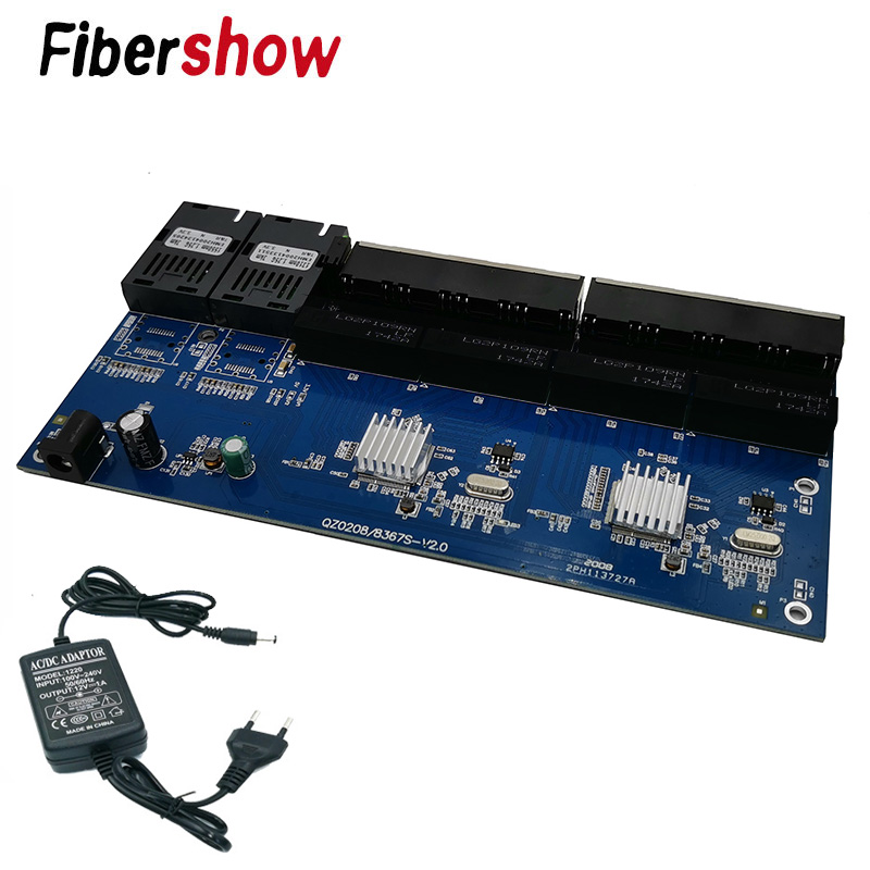 Gigabit Ethernet switch Fiber  - огляд і ціна Ethernet Switch 8 Port