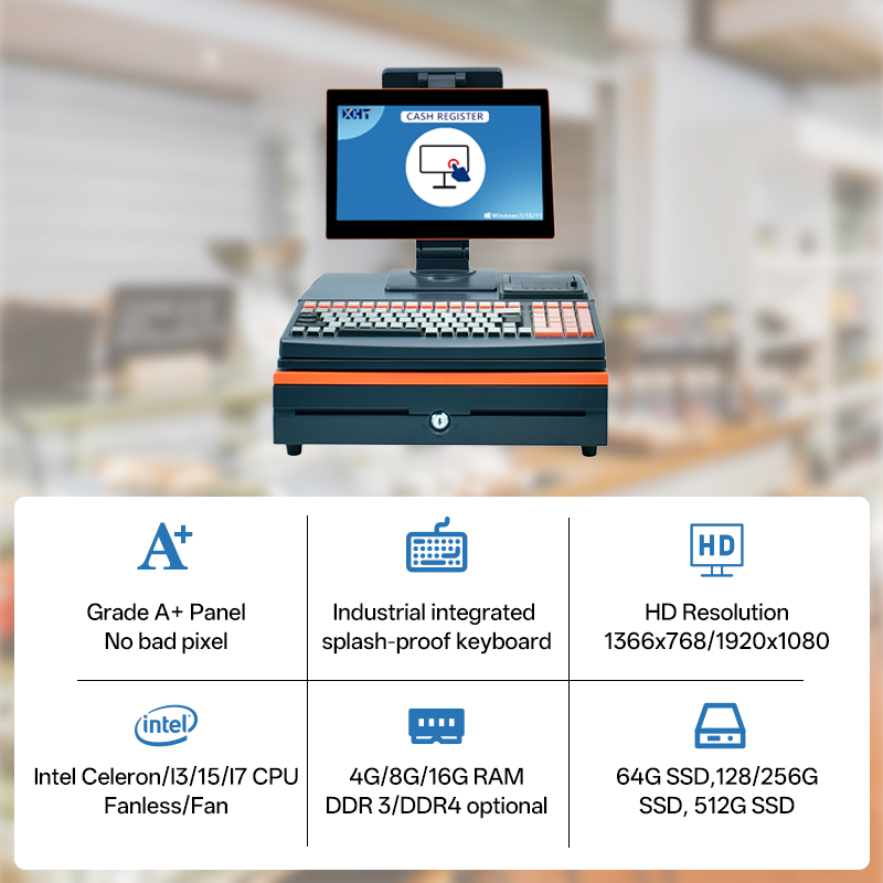 POS System 15.6 Inch Core I3 1 - огляд і ціна Cash Drawer Pos