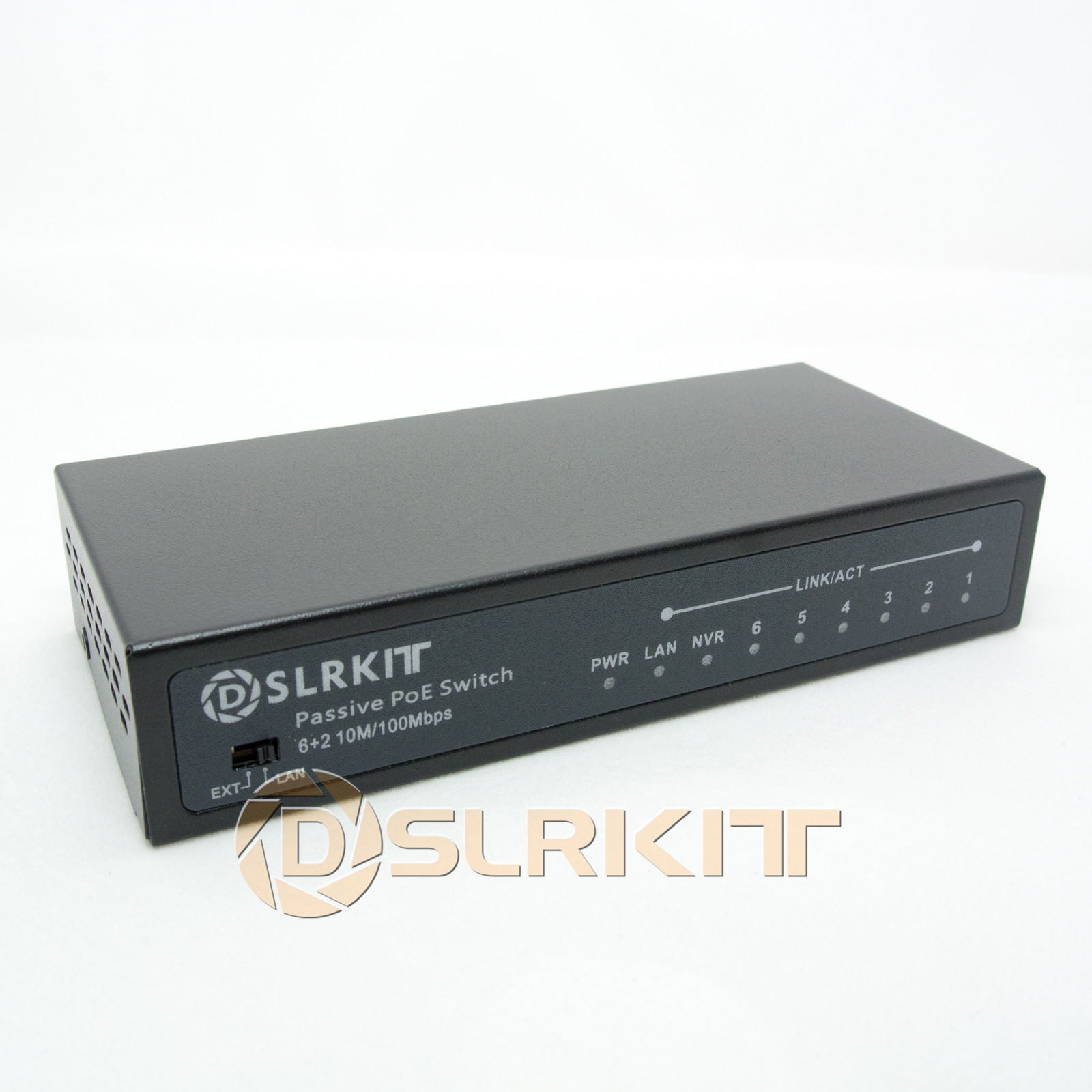 DSLRKIT 250M 8 Ports 6 PoE Pow - огляд і ціна Ethernet Switch 8 Port