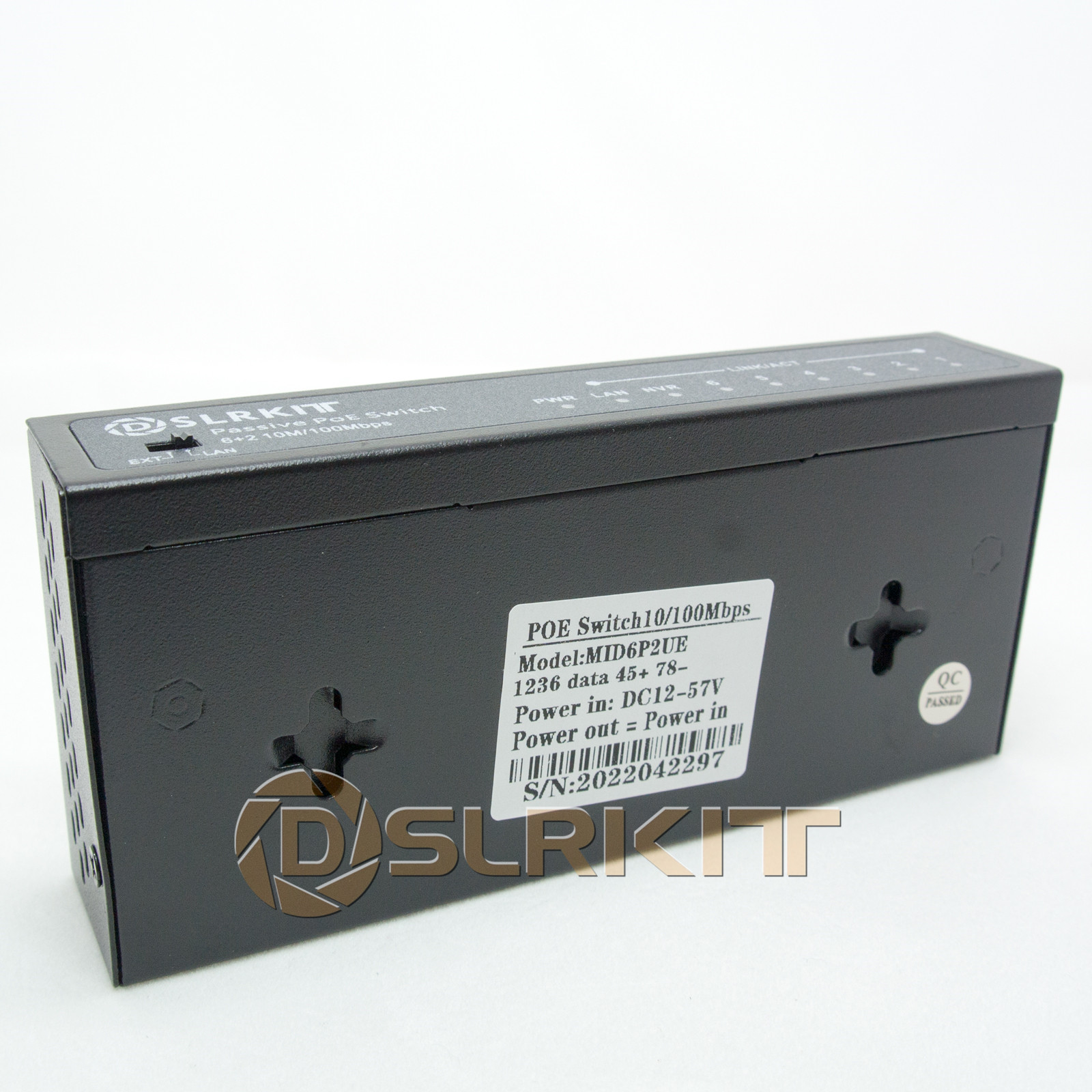 DSLRKIT 250M 8 Ports 6 PoE Pow - огляд і ціна Ethernet Switch 8 Port