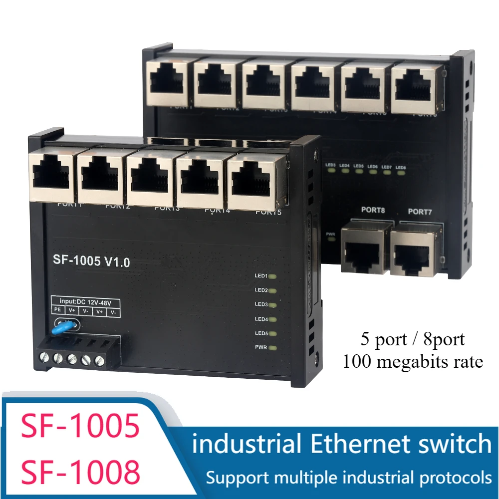 Industrial Ethernet Switch 5 P - огляд і ціна Ethernet Switch 8 Port