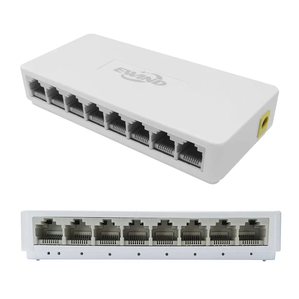 New 10/100/1000Mbps Ethernet S - огляд і ціна Ethernet Switch 8 Port