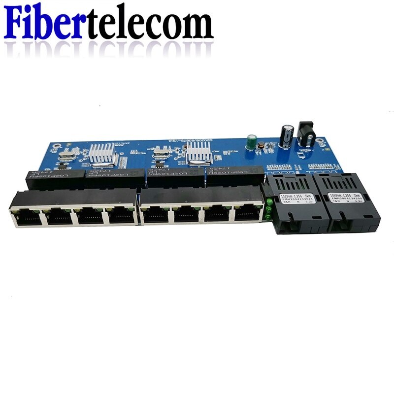Reverse PoE Switch 8 RJ45 2 SC - огляд і ціна Ethernet Switch 8 Port